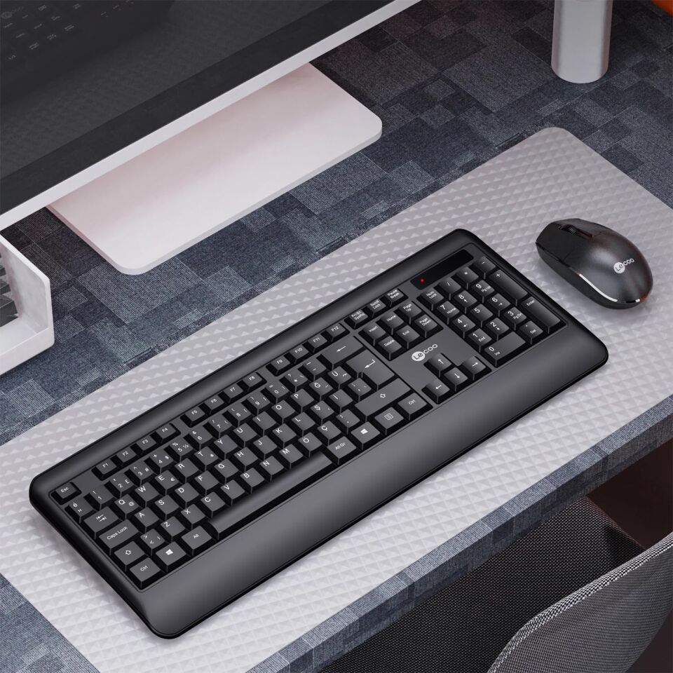 Lecoo Kw202 Siyah Kablosuz Q Klavye Mouse Set