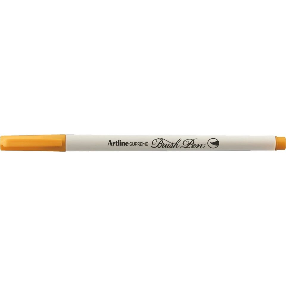 Artline Supreme Brush Uçlu Kalem Krom Sarı