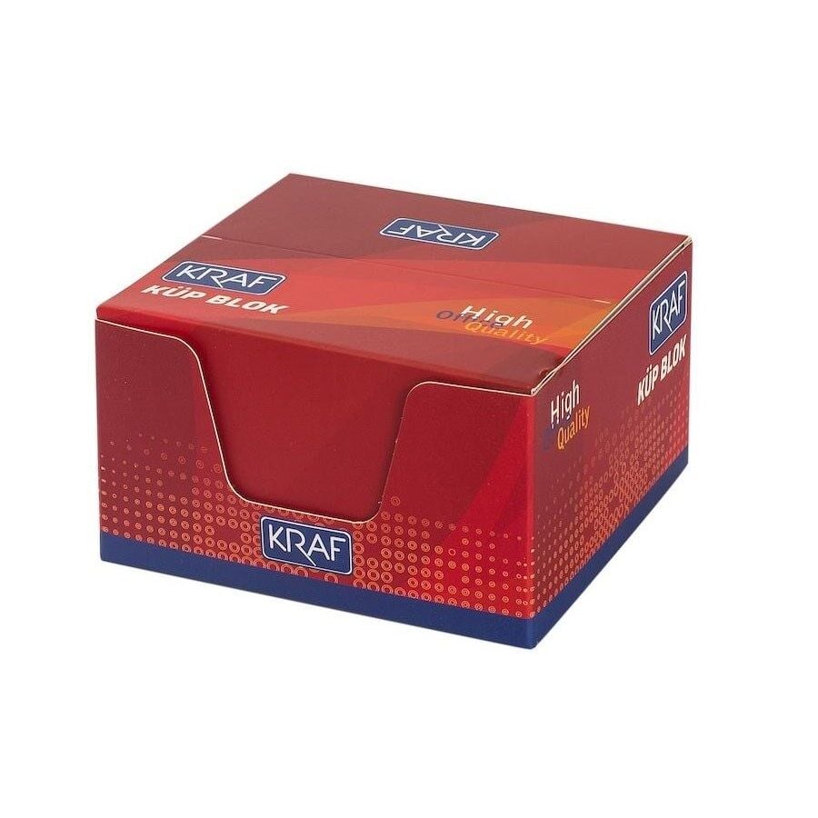 Kraf Küp Blok Beyaz 8x8 Cm 115G