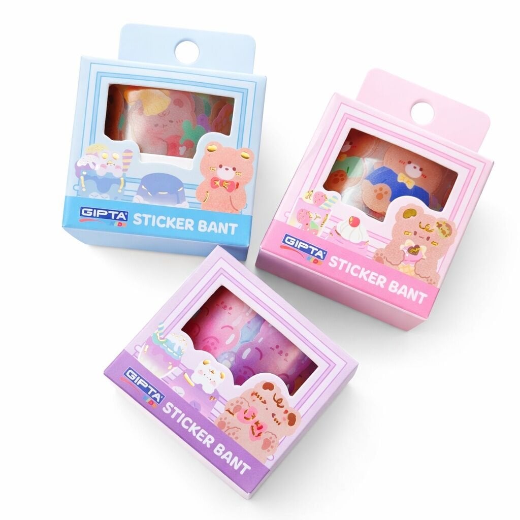 Gıpta Sticker Bant Cute Animals 2.5 Cm x 2 Mt