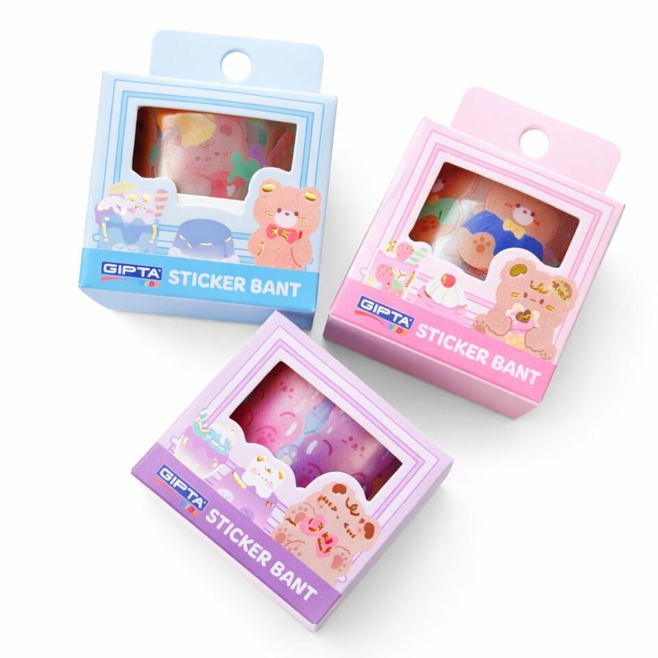 Gıpta Sticker Bant Cute Animals 2.5 Cm x 2 Mt