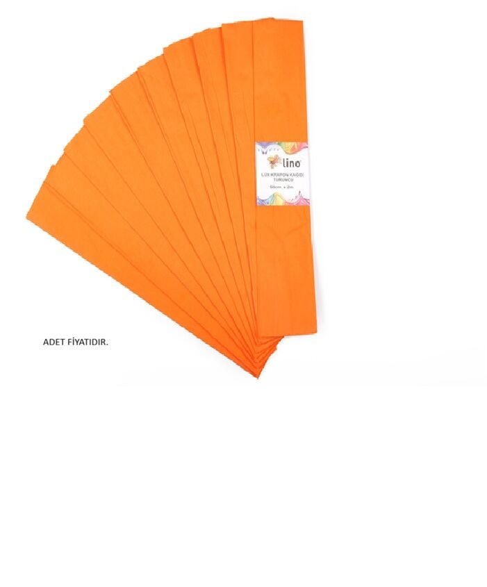 Lino Lüx Krapon Kağıdı Turuncu 50x200 Cm
