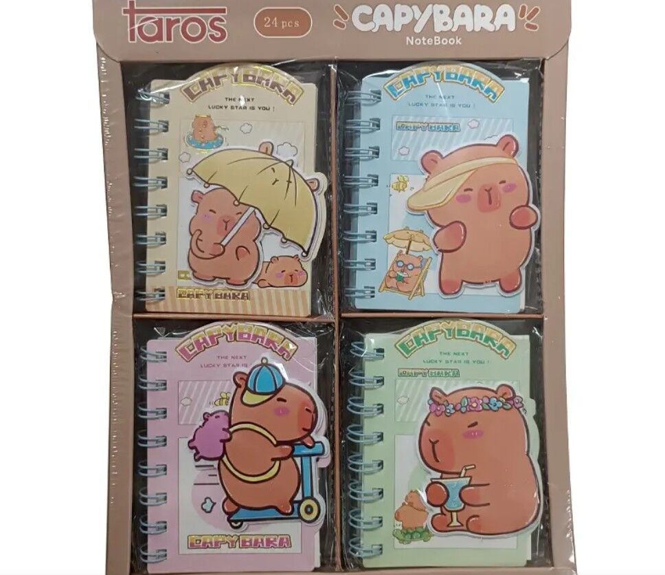 Taros Taros Unick Color Capybara Kabartmalı Not Defteri