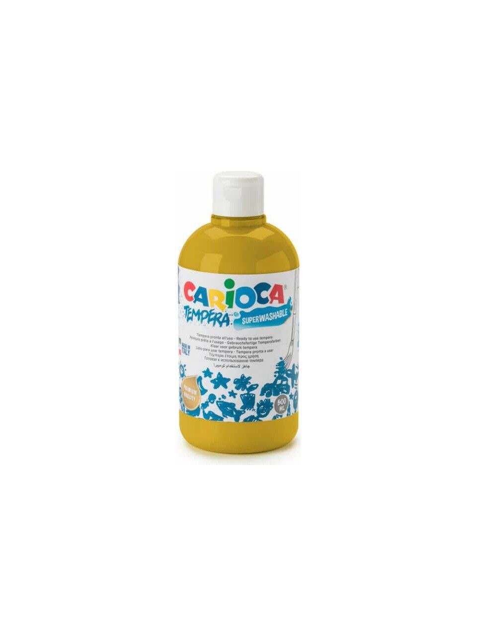 Carioca Metalik Tempera Suluboya Süper Yıkanabilir Gümüş 500 Ml