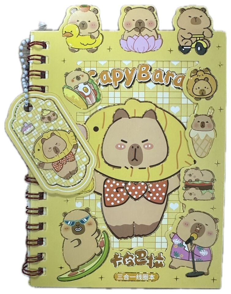 Taros Unick Color Capybara Seratörlü Defter