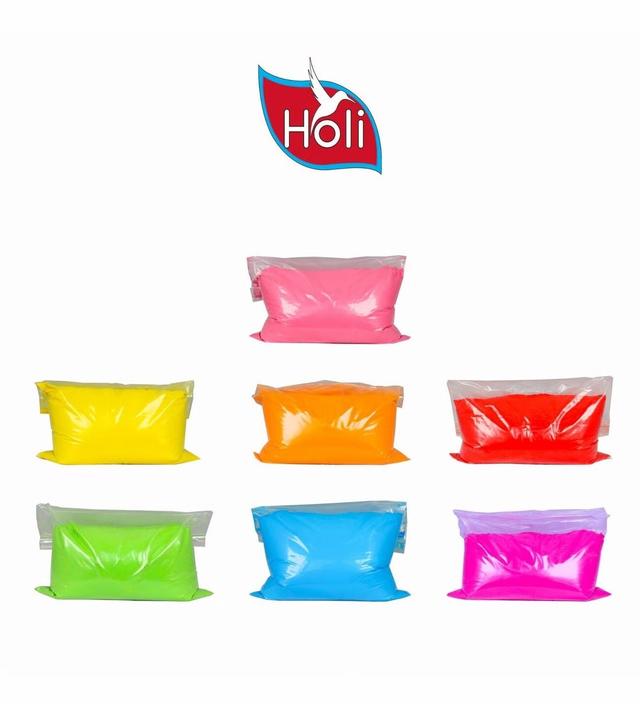 Holi Boya 7 Adet 50 Gr Karışık Renklerde Festival Toz Boyası
