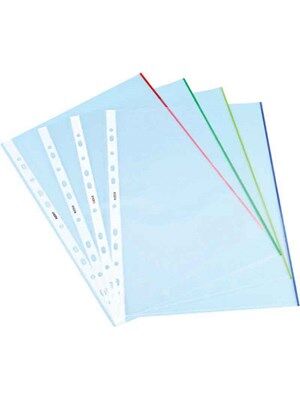 Noki Poşet Dosya 5x5 Renkli Kenarlı 25 Li (90Mıcron)