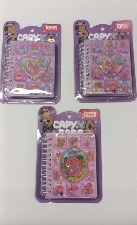 Taros Unick Color Sulu Pullu Capybara Not Defteri