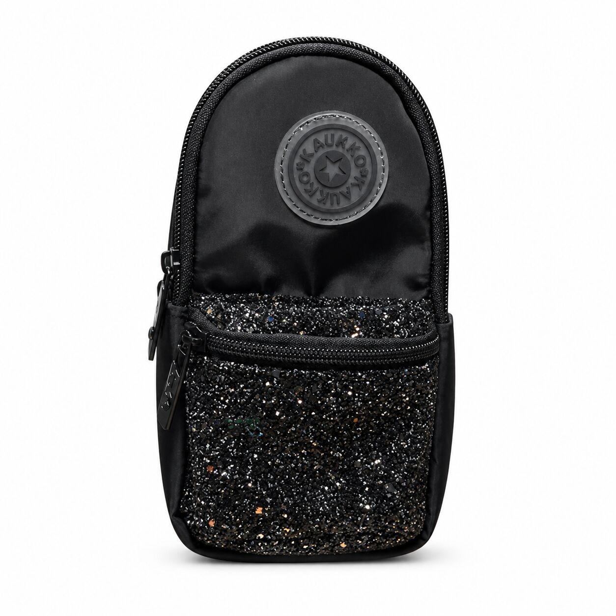 Kaukko Bright Junior Bag Kalem Çantası Taşlı Siya