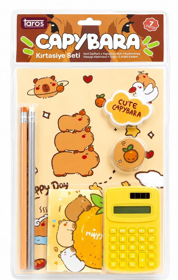 Taros Unick Color Capybara Kırtasiye Seti