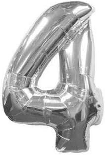 Balon 40'' Rakam Folyo 4 Gümüş