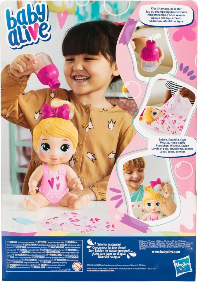 Baby Alive Bebeğimle Şampuan Eğlencesi Sarışın