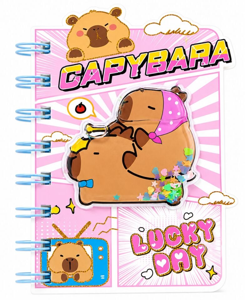 Taros Unick Color Capybara Sulu Pullu Not Defteri
