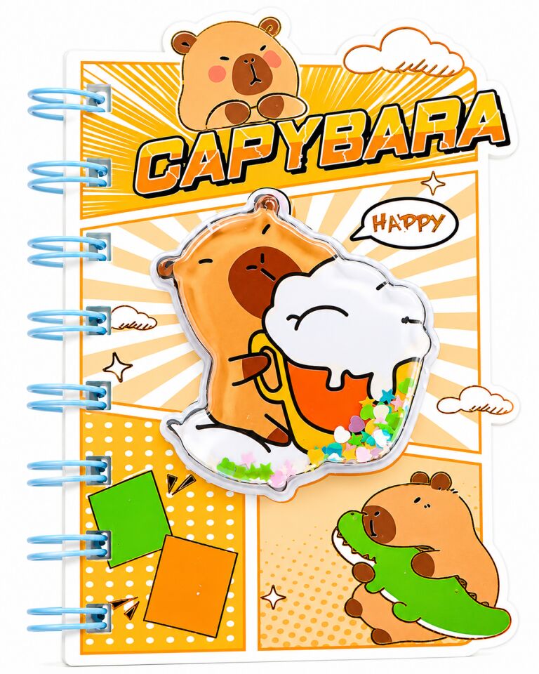 Taros Unick Color Capybara Sulu Pullu Not Defteri