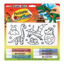 Amos Cam Boyama Seti Peelable Sticker 10.5 Ml 6 Tüp Ps10B6-D3