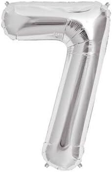 Balon 40'' Rakam Folyo 7 Gümüş