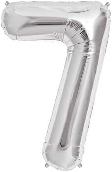 Balon 40'' Rakam Folyo 7 Gümüş