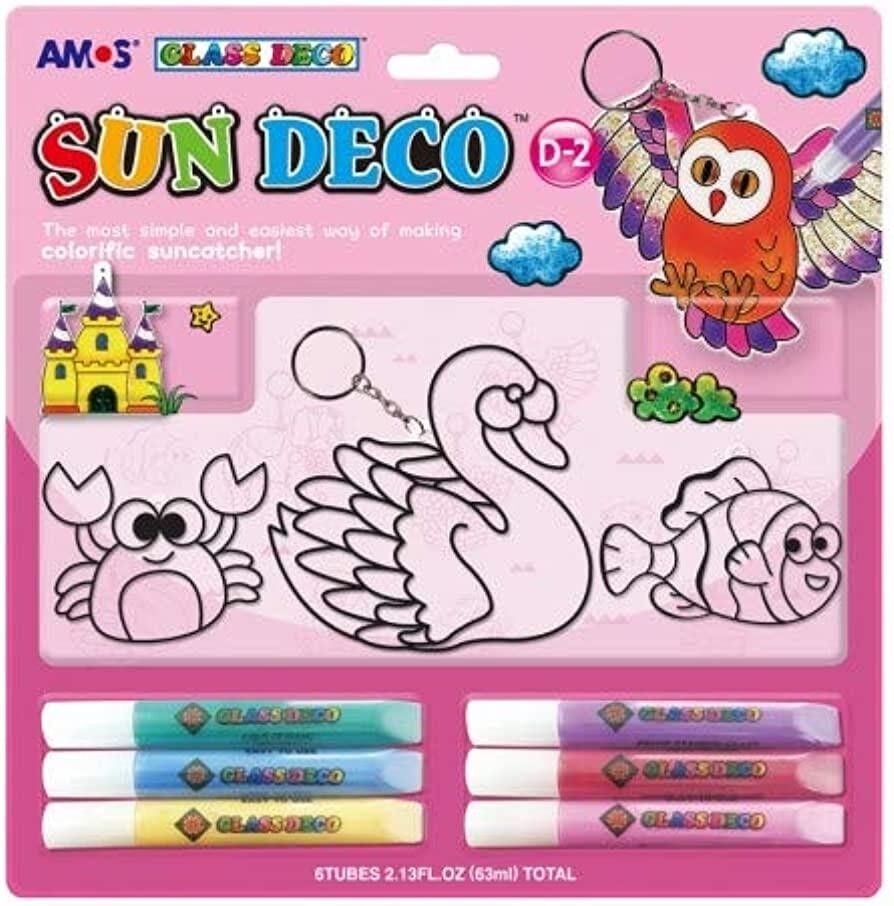 Amos Cam Boyama Seti Sun Deco 10.5 Ml 6 Tüp Pleksi Sd10B6D2