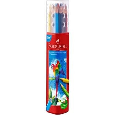 Faber-Castell Üçgen Kutulu Kuru Boya Kalemi 12 Renk