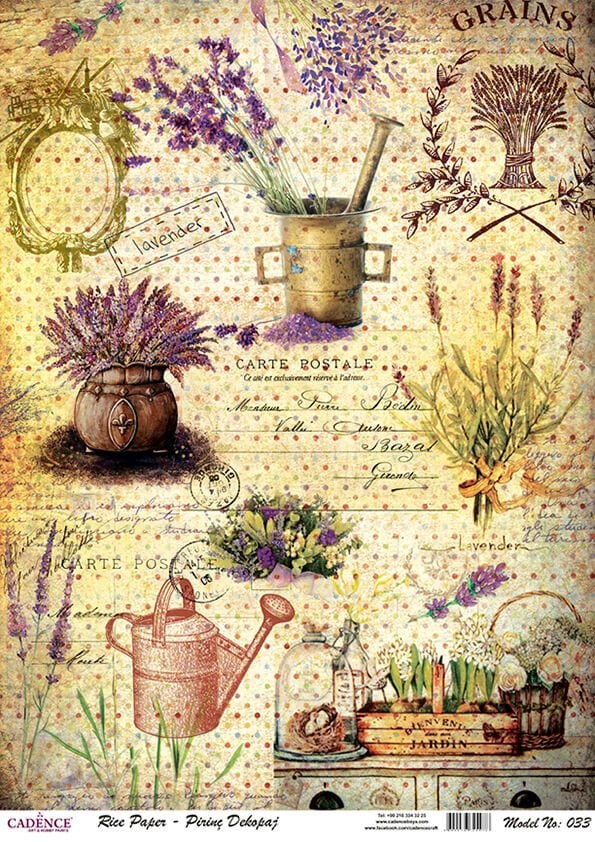 Cadence Pirinç Kağıt Model 33 30X42