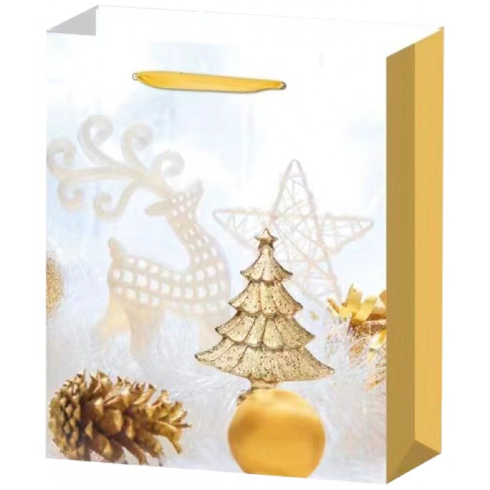 Taros Unick Color Orta Boy Gold Yılbaşı Hediye Poşeti