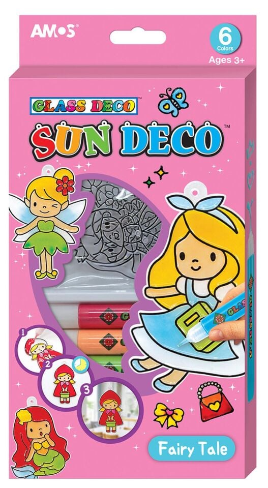Amos Cam Boyama Seti Sun Deco Peri Masalı Sd10P6-F