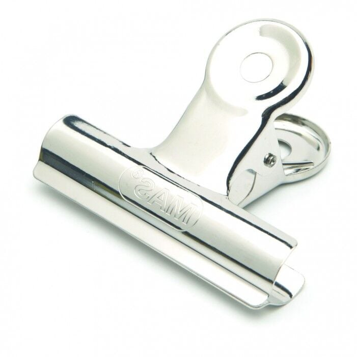 Mas Beyaz Metal Kıskaç Yaylı 64 Mm 6 Lı