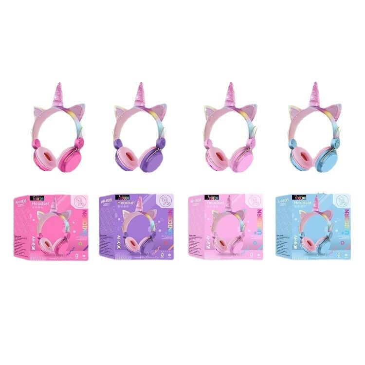 Taros Unicorn Rgb Light Bluetooth Headset-Mor