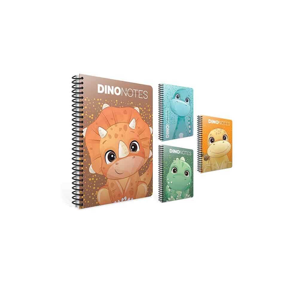 Gıpta Bad Dino Spiralli Karton Kapak Defter A4 80 Yaprak Kareli