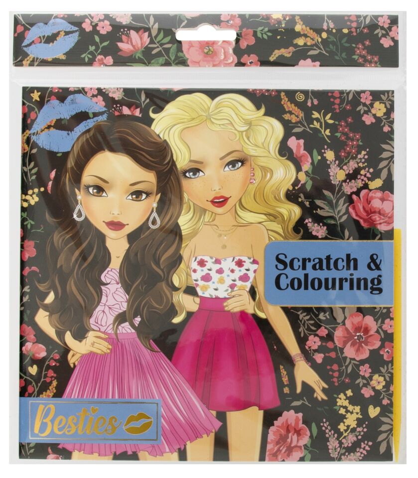 Taros Besties Scratch & Colouring 12 Yaprak 20x20 Cm
