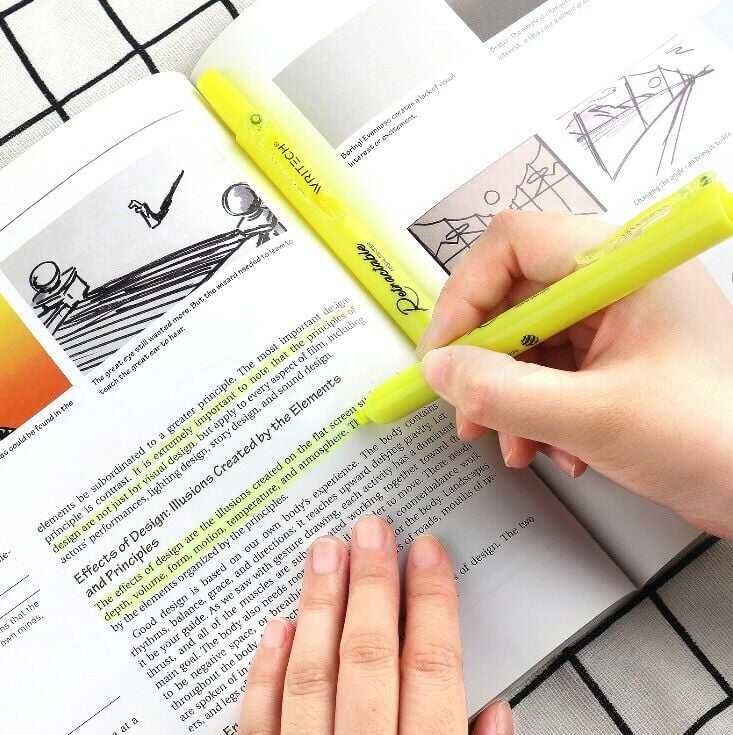 Writech W-805S Basmalı Fosforlu Kalem Pastel Açık Yeşil