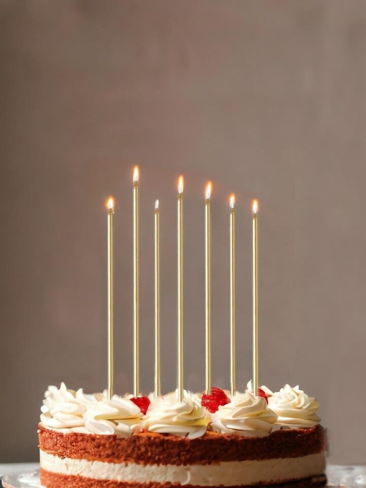 Astaş Altın Mum 20 Cm 7 Li