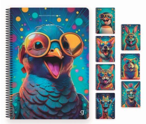 Gıpta Slime Spiralli Ofset Kapak Defter A4 80 Yaprak Çizgili