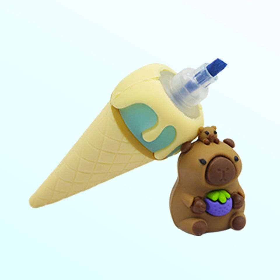 Taros Unick Color Capybara Dondurma Fosforlu Kalem