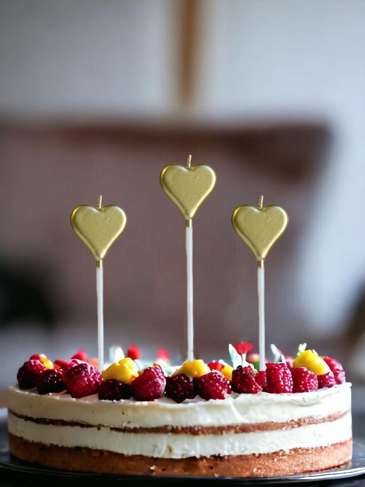 Astaş 3 Lü Yıldız Mum Lüks Altın