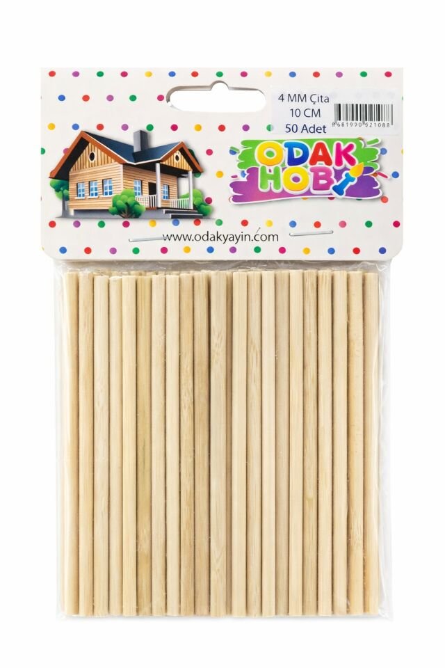 Odak Yayın Kayın Yuvarlak Çıta 4 Mm 10 Cm