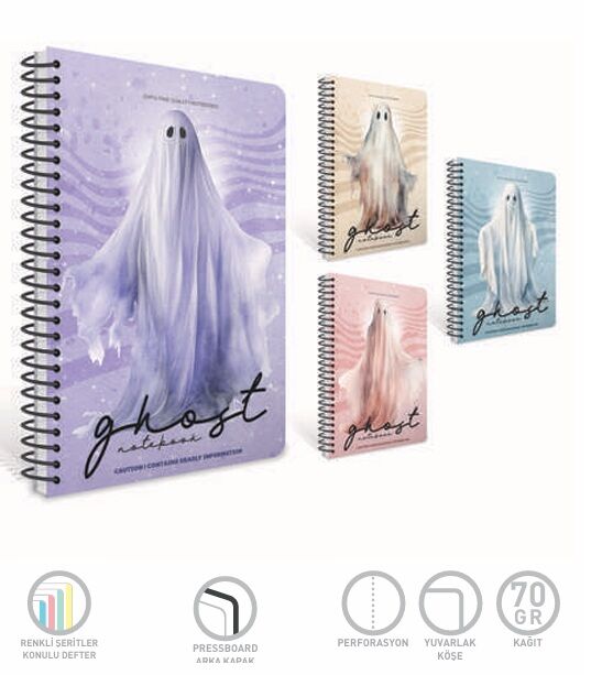 Gıpta Notes Spiralli Ofset Pp Kapak Defter A4 100 Yaprak Kareli