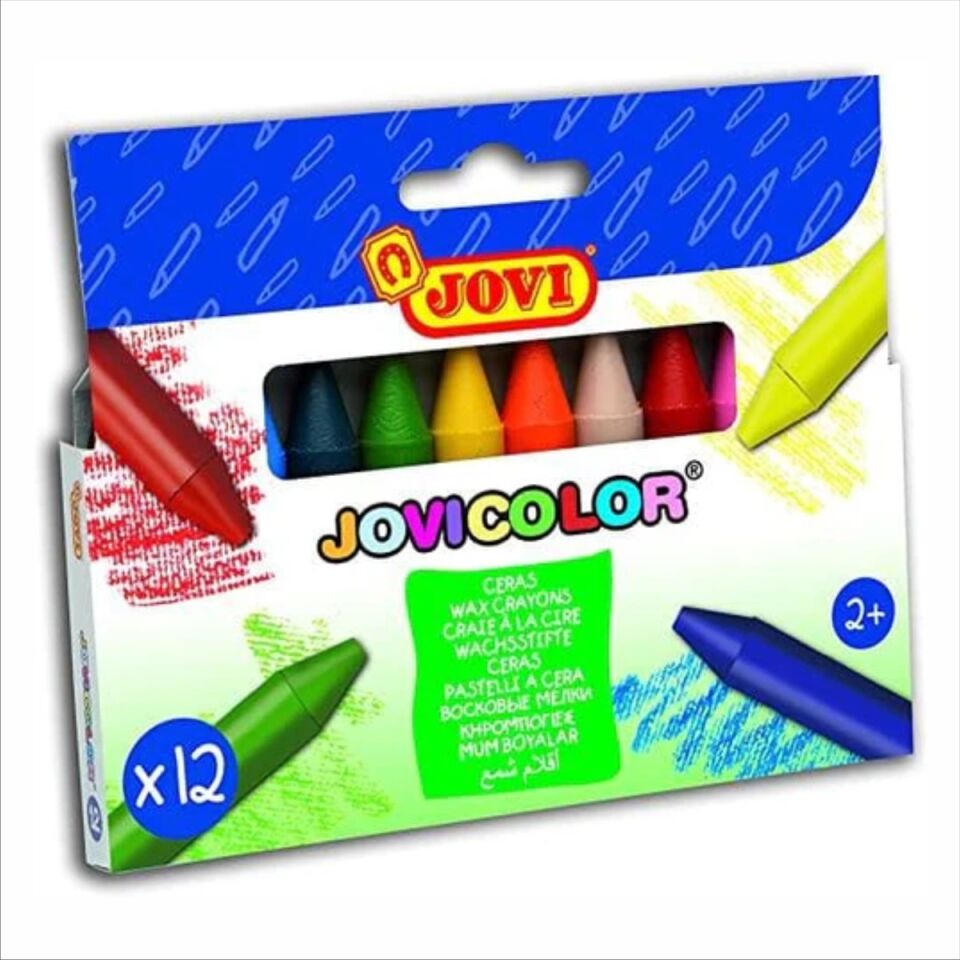 Jovi 980/12 Jumbo Yuvarlak Mum Boya 12 Li