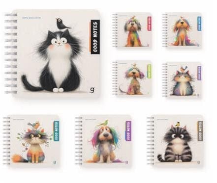 Gıpta Good Notes Spiralli Sert Kapak Defter 16x16 Çizgili