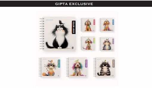 Gıpta Good Notes Spiralli Sert Kapak Defter 16x16 Çizgili