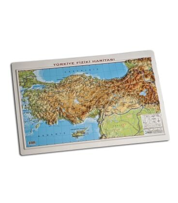 Gürbüz Türkiye Fiziki Kabartma Harita 35x50