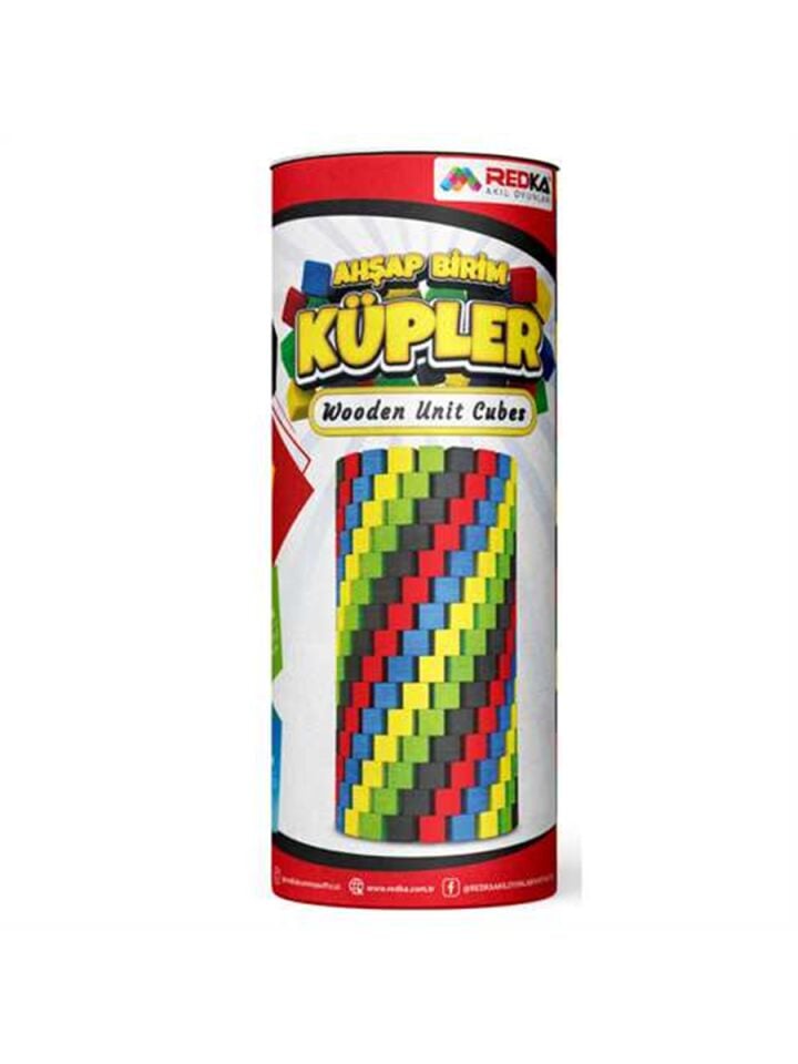 Redka Naturel Ahşap Küpler 100 Parça