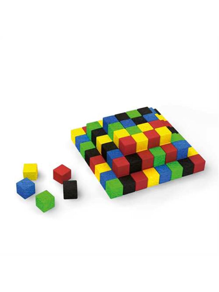 Redka Naturel Ahşap Küpler 100 Parça