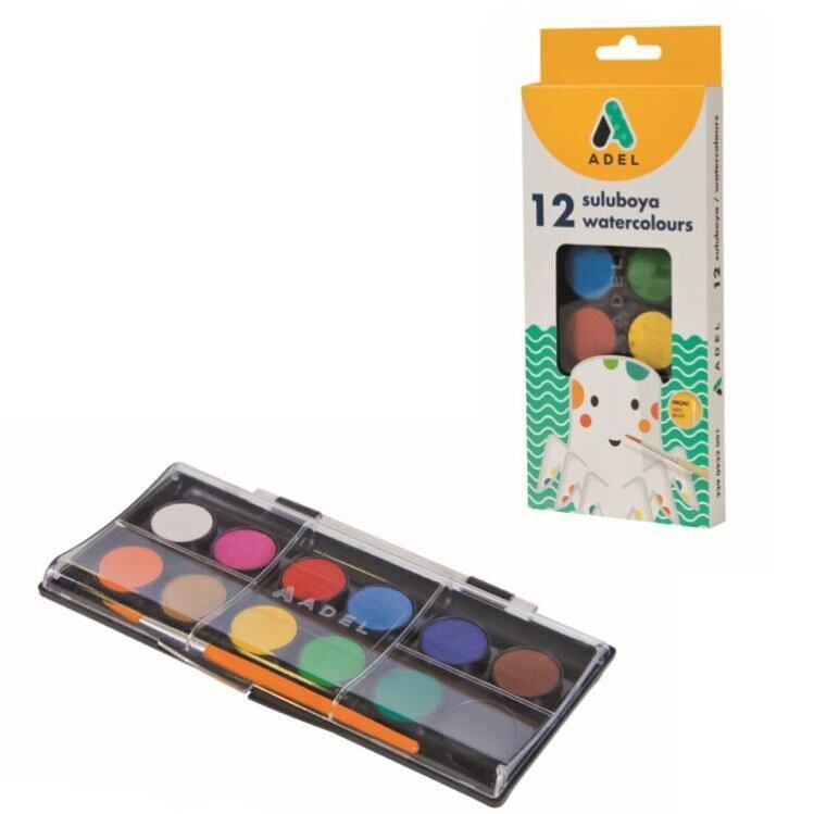 Adel Suluboya 30mm 12 Renk Büyük Boy