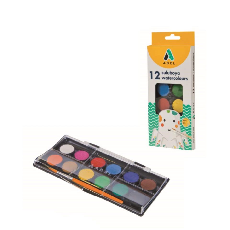 Adel Suluboya 24mm 12 Renk Küçük Boy