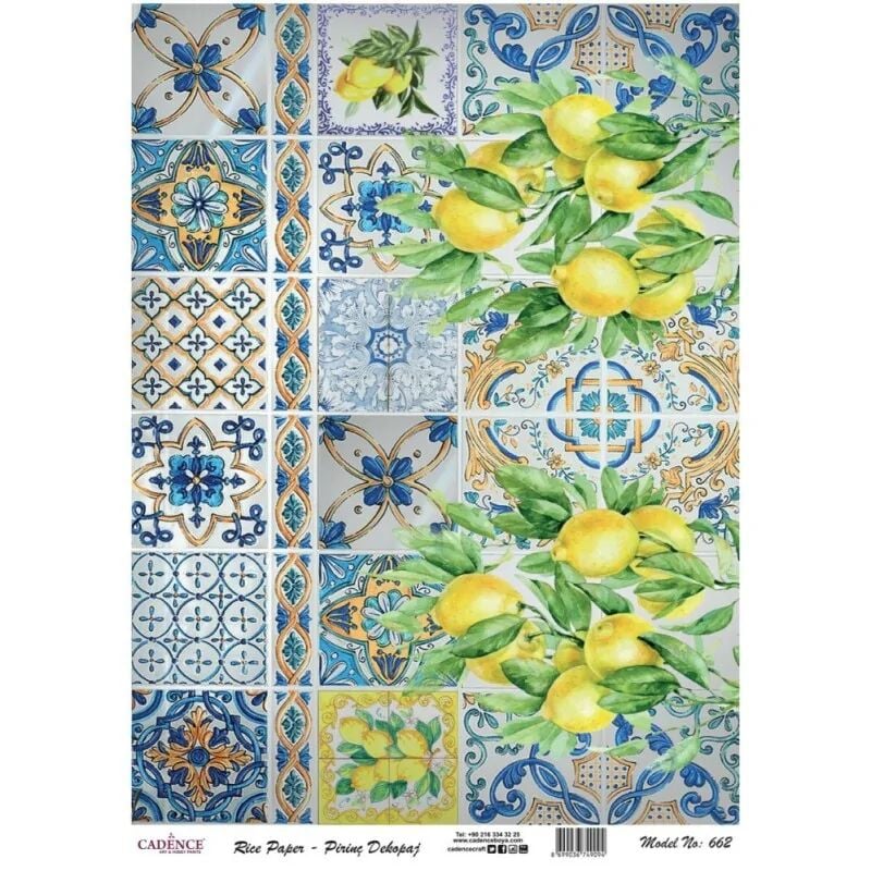 Cadence Pirinç Kağıt Model 662 30x42