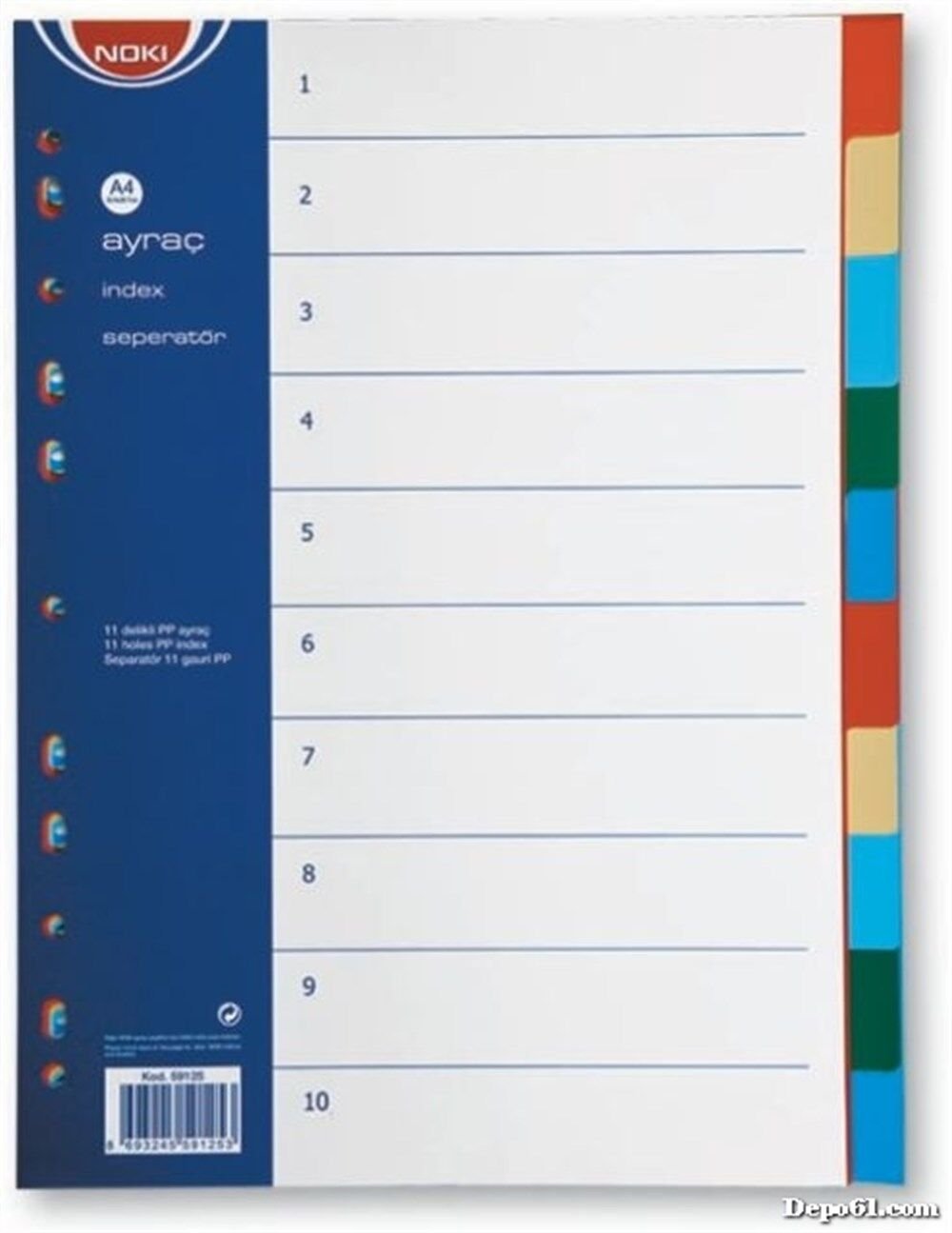 Noki Ayraç Pp 2X5 Renk