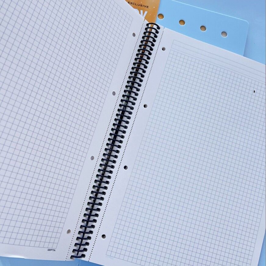 Gıpta İvory Notes Spiralli Pp Kapak Defter A4 80 Yaprak Kareli