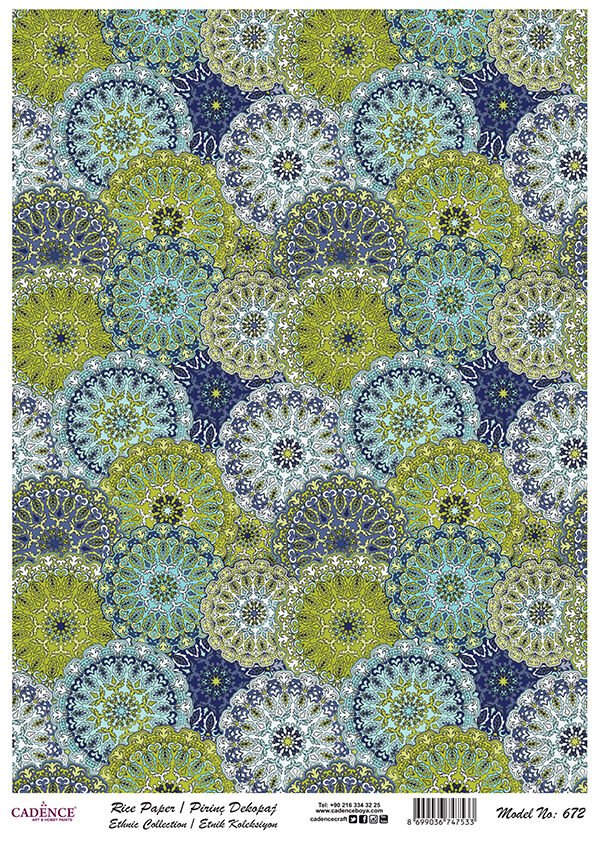 Cadence Pirinç Kağıt Model 672 30X42