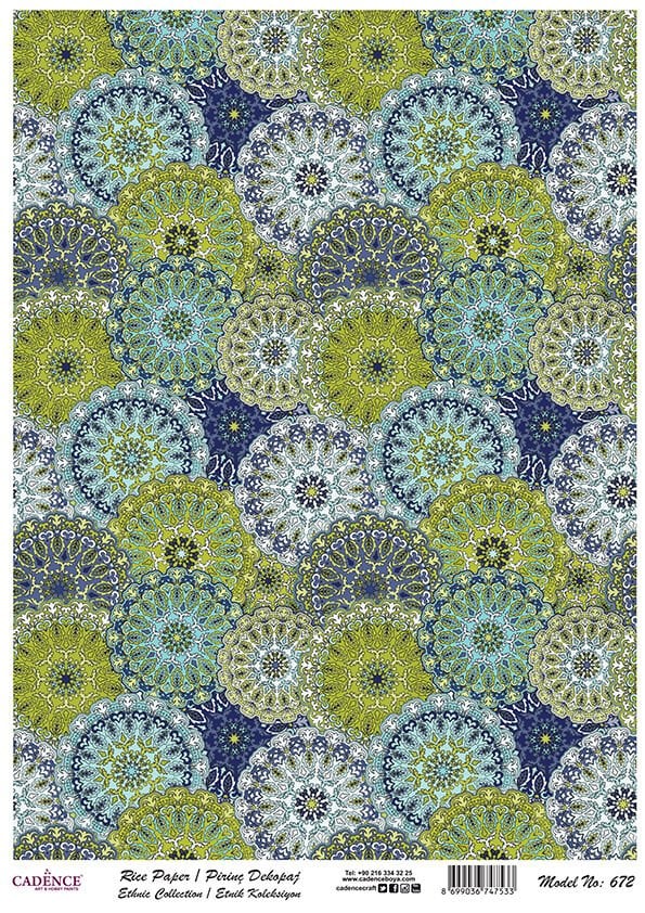 Cadence Pirinç Kağıt Model 672 30X42